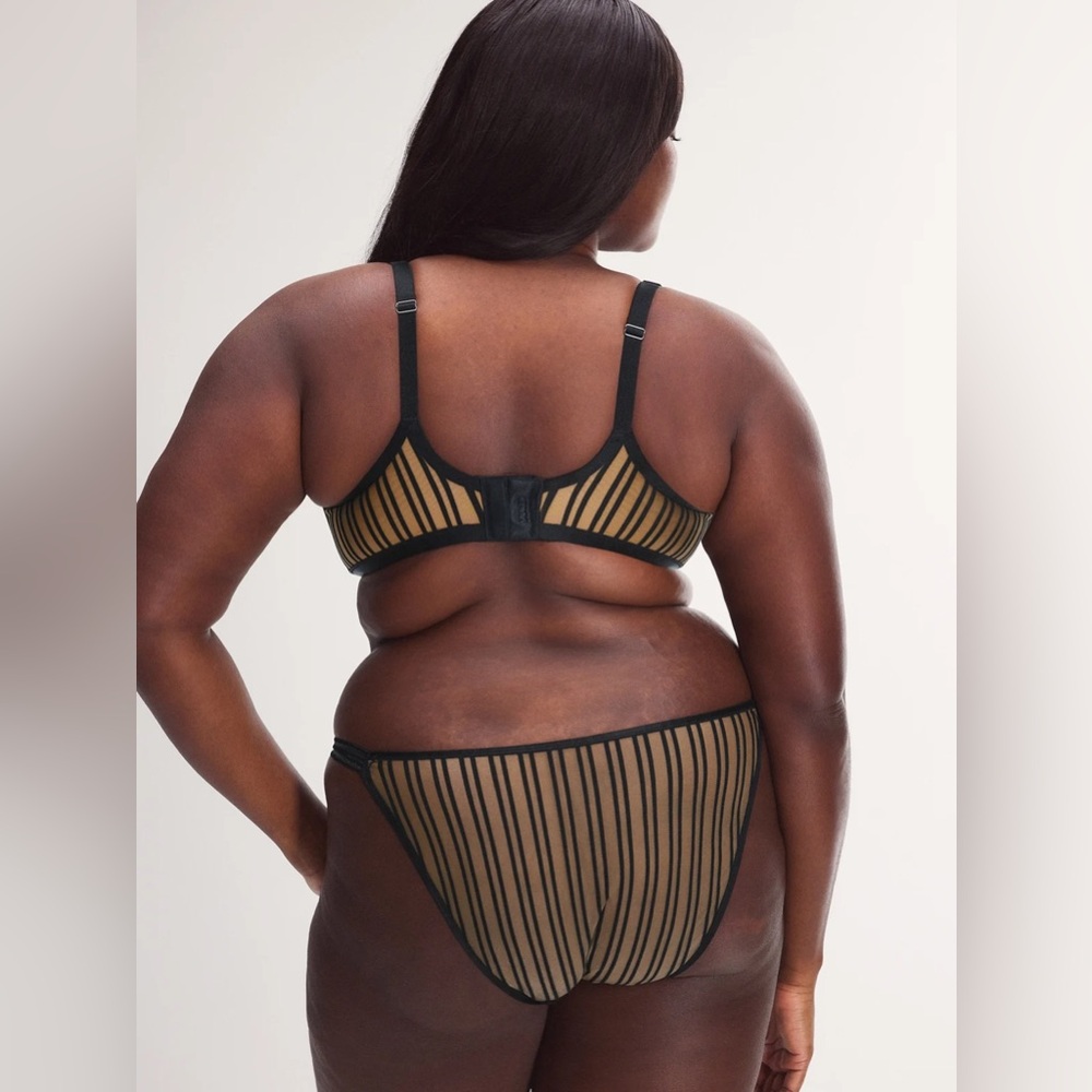 Savage X Fenty Strappy Hour Striped String Bikini Panty 2X